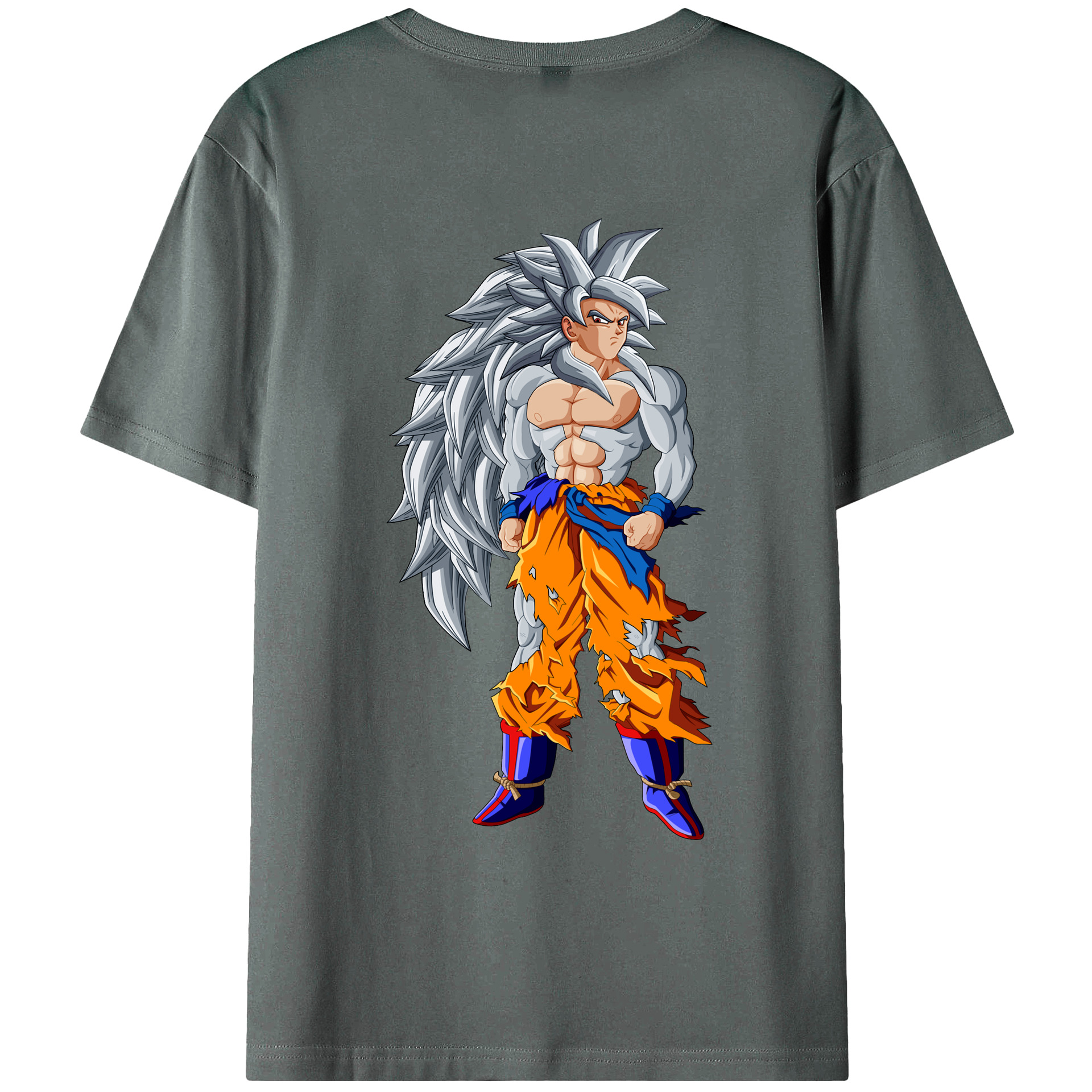 （画像用） ドラゴンボール 孫悟空（そん ごくう）Son Goku カカロット DRAGON BALL Kakarotto 綿100％ メンズ半袖Tシャツ（バックプリント） 通気性